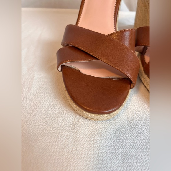 J. Crew womens leather espadrille wedge sandal - Picture 8 of 9